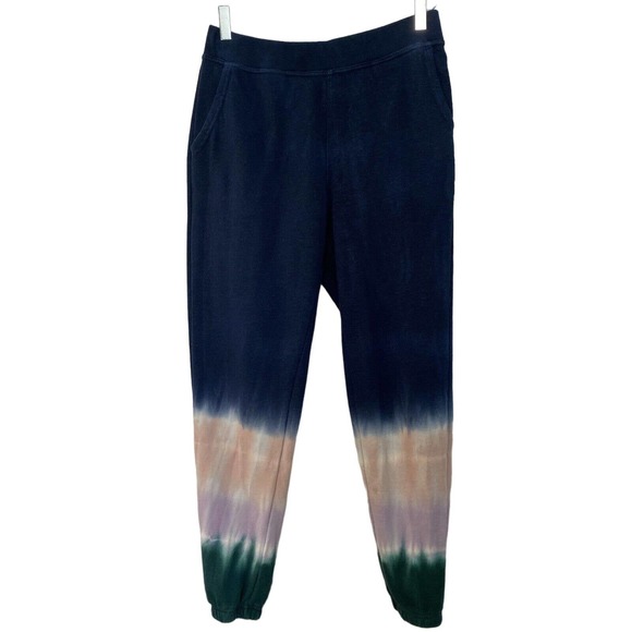 Wildfox Women's Navy Blue Tie Dye Pull-On Joggers Sweatpants - Size Small - Picture 1 of 5
